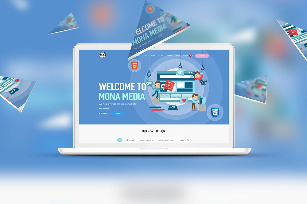 hiết kế website chuẩn SEO chuyên nghiệp và cao cấp tại Mona Media